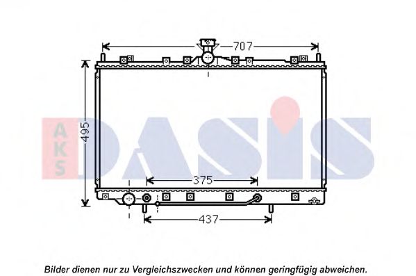 Imagine Radiator, racire motor AKS DASIS 140103N