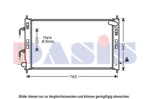 Imagine Radiator, racire motor AKS DASIS 140105N