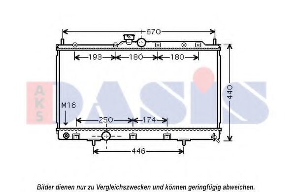 Imagine Radiator, racire motor AKS DASIS 140106N