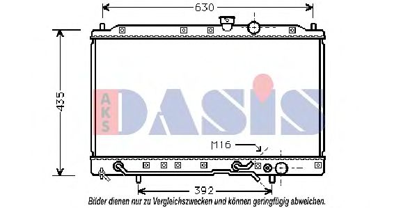 Imagine Radiator, racire motor AKS DASIS 140110N