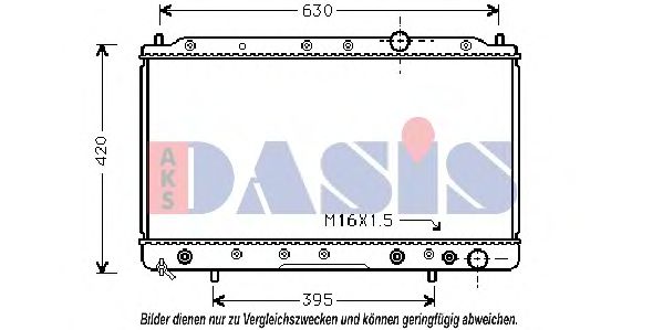 Imagine Radiator, racire motor AKS DASIS 140950N