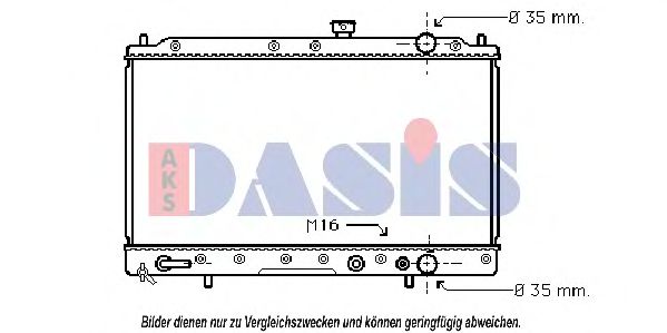 Imagine Radiator, racire motor AKS DASIS 141240N