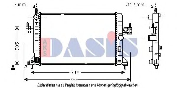 Imagine Radiator, racire motor AKS DASIS 150015N