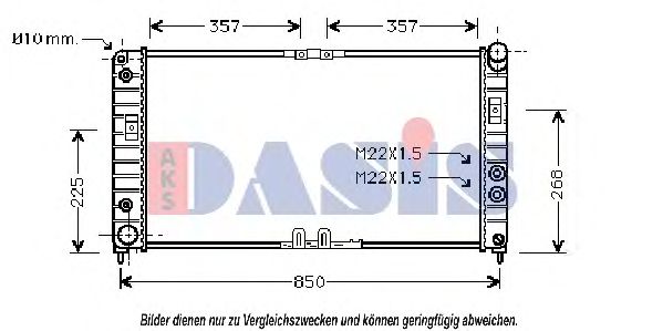 Imagine Radiator, racire motor AKS DASIS 150018N