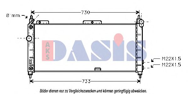 Imagine Radiator, racire motor AKS DASIS 150019N