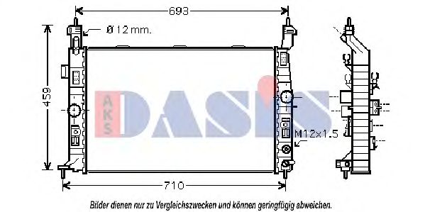 Imagine Radiator, racire motor AKS DASIS 150025N