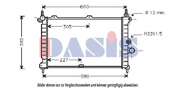 Imagine Radiator, racire motor AKS DASIS 150026N