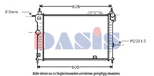 Imagine Radiator, racire motor AKS DASIS 150032N