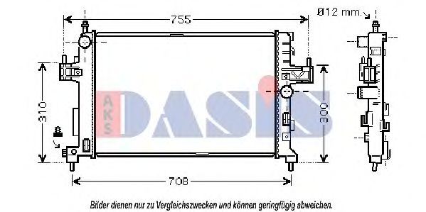 Imagine Radiator, racire motor AKS DASIS 150053N