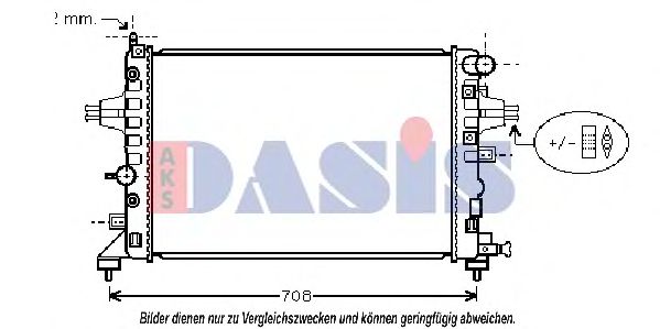 Imagine Radiator, racire motor AKS DASIS 150056N