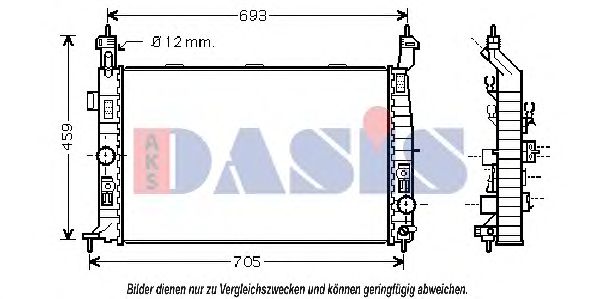Imagine Radiator, racire motor AKS DASIS 150057N