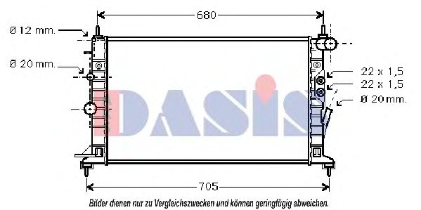 Imagine Radiator, racire motor AKS DASIS 150061N