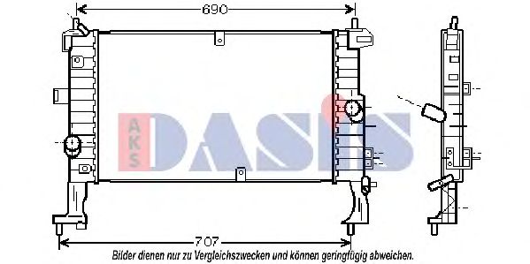 Imagine Radiator, racire motor AKS DASIS 150062N