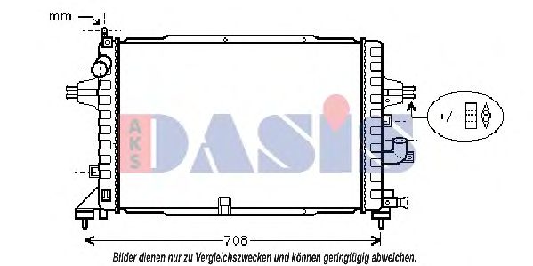 Imagine Radiator, racire motor AKS DASIS 150063N