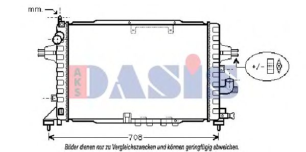 Imagine Radiator, racire motor AKS DASIS 150064N