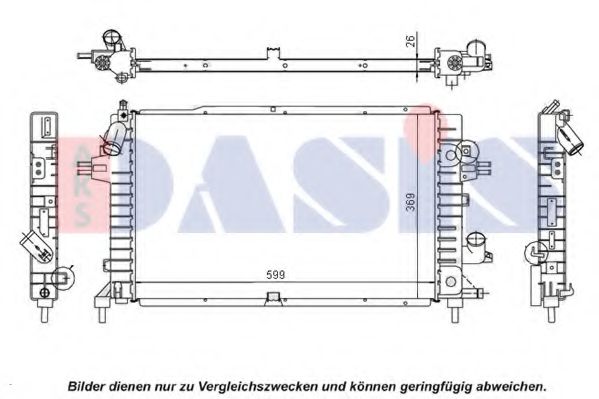 Imagine Radiator, racire motor AKS DASIS 150066N