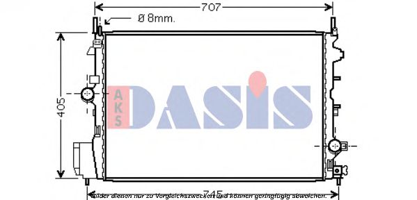 Imagine Radiator, racire motor AKS DASIS 150072N