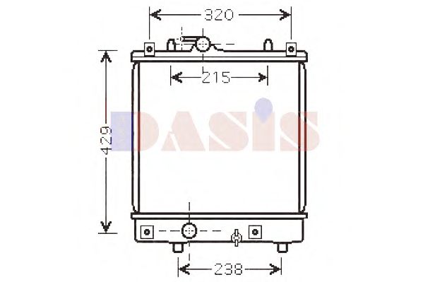 Imagine Radiator, racire motor AKS DASIS 150073N