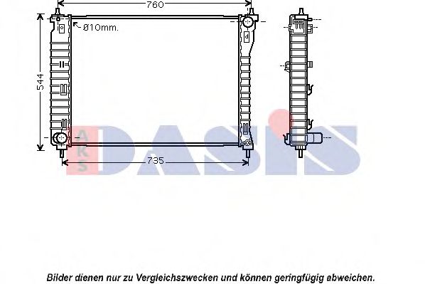 Imagine Radiator, racire motor AKS DASIS 150076N