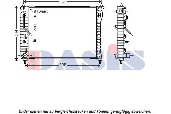 Imagine Radiator, racire motor AKS DASIS 150078N