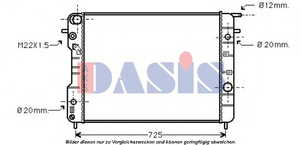 Imagine Radiator, racire motor AKS DASIS 150082N