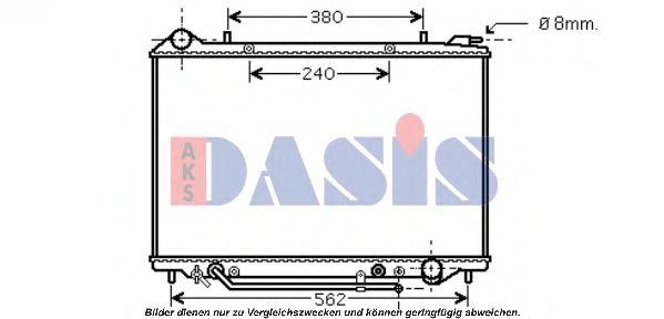 Imagine Radiator, racire motor AKS DASIS 150084N