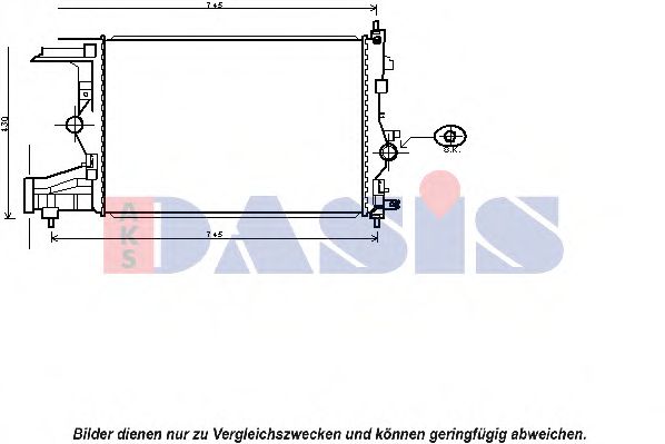 Imagine Radiator, racire motor AKS DASIS 150088N