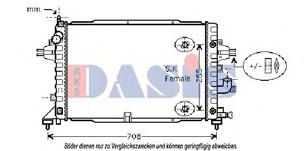 Imagine Radiator, racire motor AKS DASIS 150092N