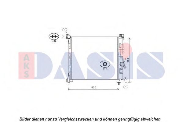 Imagine Radiator, racire motor AKS DASIS 150107N