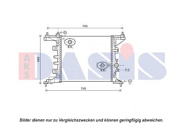 Imagine Radiator, racire motor AKS DASIS 150111N