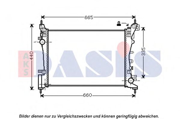 Imagine Radiator, racire motor AKS DASIS 150112N