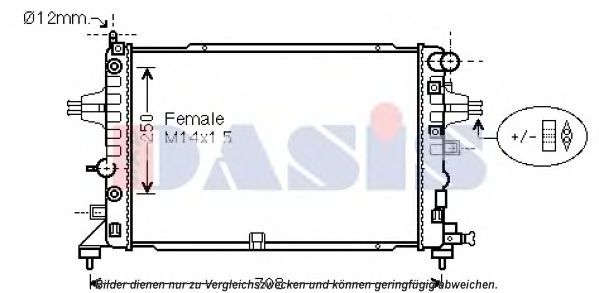 Imagine Radiator, racire motor AKS DASIS 150119N