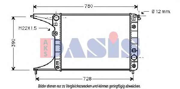 Imagine Radiator, racire motor AKS DASIS 151130N