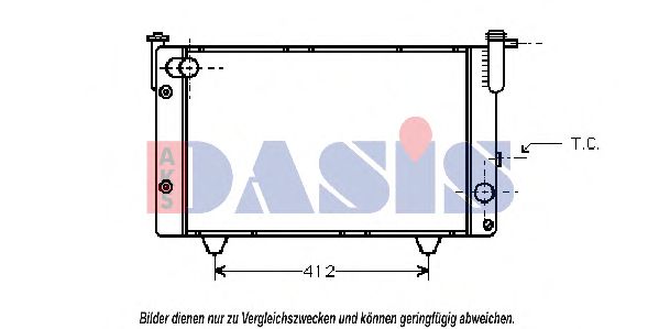 Imagine Radiator, racire motor AKS DASIS 151700N