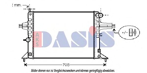 Imagine Radiator, racire motor AKS DASIS 151870N