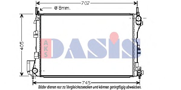 Imagine Radiator, racire motor AKS DASIS 152012N