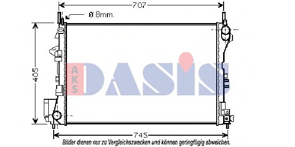 Imagine Radiator, racire motor AKS DASIS 152014N