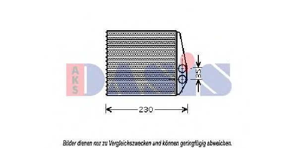 Imagine Schimbator caldura, incalzire habitaclu AKS DASIS 156003N