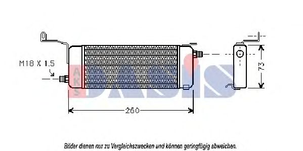 Imagine Radiator ulei, ulei motor AKS DASIS 156300N