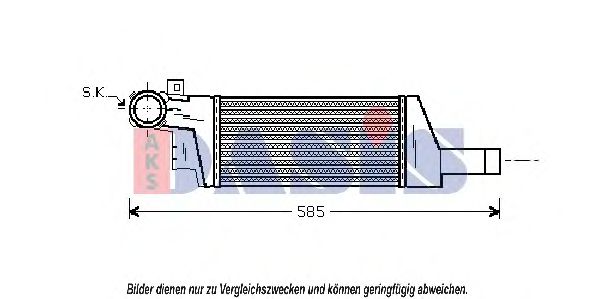 Imagine Intercooler, compresor AKS DASIS 157014N