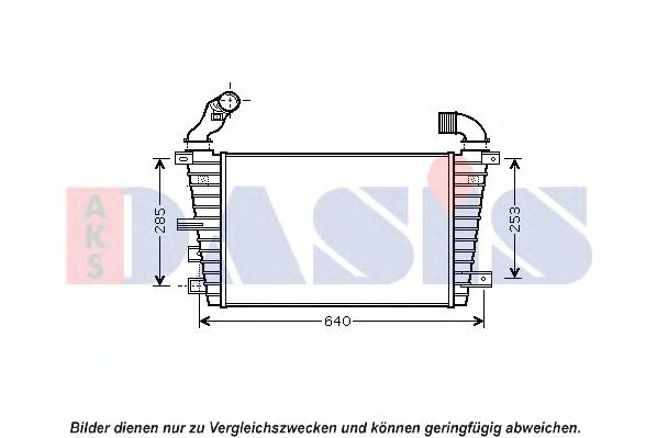 Imagine Intercooler, compresor AKS DASIS 157033N