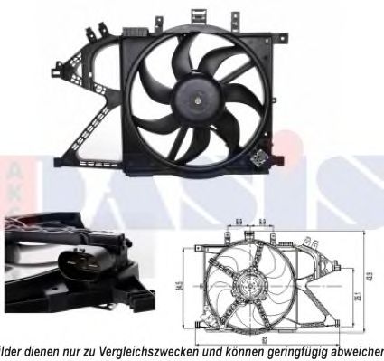 Imagine Ventilator, radiator AKS DASIS 158086N