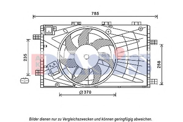 Imagine Ventilator, radiator AKS DASIS 158092N