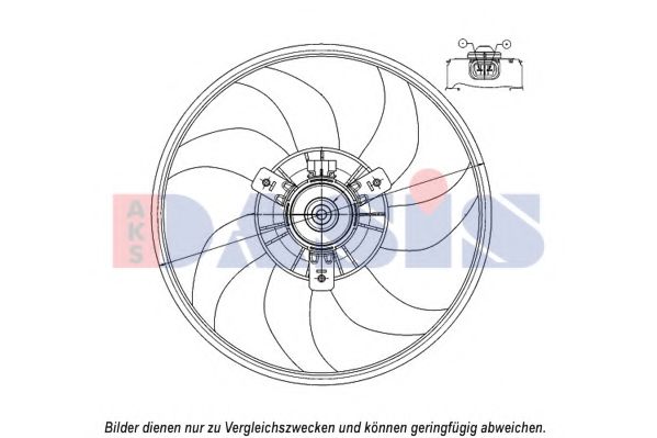 Imagine Ventilator, radiator AKS DASIS 158101N