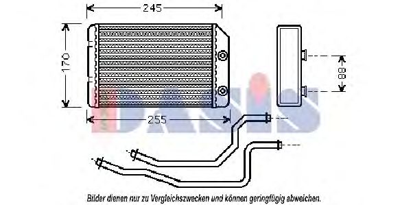 Imagine Schimbator caldura, incalzire habitaclu AKS DASIS 159001N