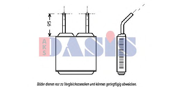 Imagine Schimbator caldura, incalzire habitaclu AKS DASIS 159200N