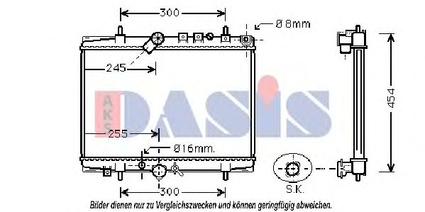 Imagine Radiator, racire motor AKS DASIS 160000N