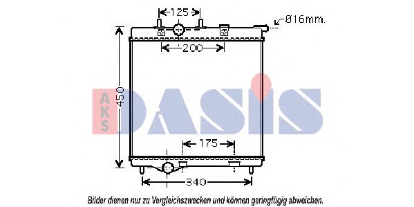 Imagine Radiator, racire motor AKS DASIS 160019N