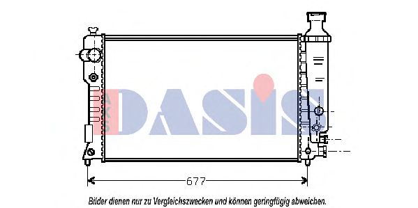 Imagine Radiator, racire motor AKS DASIS 160044N