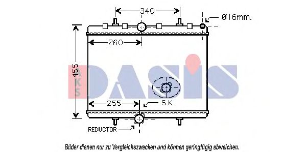 Imagine Radiator, racire motor AKS DASIS 160045N